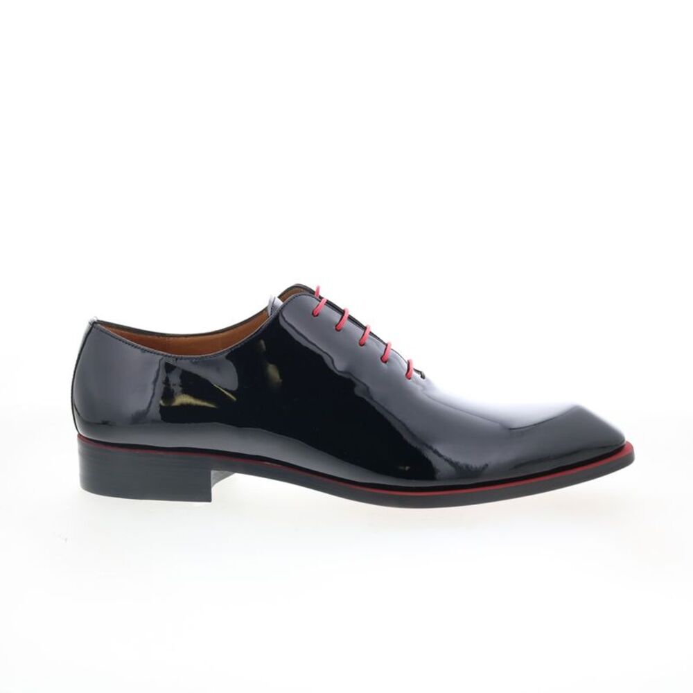 Mezlan Mens Dietro 2 Asymmetrical Patent Oxfords Black Shoes (NWT)
